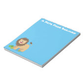 Happy lion Roaring cartoon illustratie Notitieblok (Gedraaid)