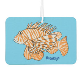 Happy lionfish cartoon illustratie luchtverfrisser