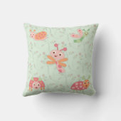 Happy Little Bugs Nursery Kids Coussin (Verso)