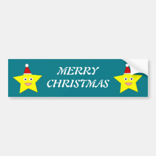 Happy Little Christas Star Custom Bumpersticker