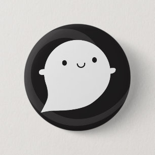 Happy Little Ghost Ronde Button 5,7 Cm