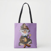 Happy Little Gnome in Birds Houses Pet Canvas tas (Voorkant)
