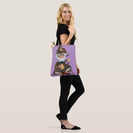 Happy Little Gnome in Birds Houses Pet Canvas tas (Op model)