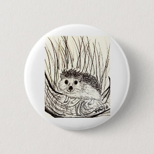 Happy Little Hedegel Ronde Button 5,7 Cm