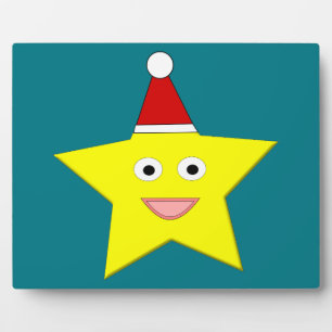 Happy Little KerstStar Plaque Fotoplaat