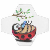 Happy Little Ladybug avec téléphone - Dessin de de (Plat)