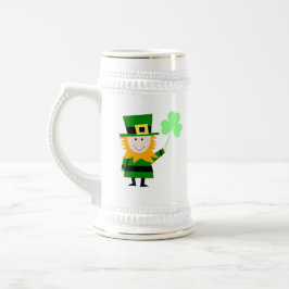 Happy Little Leprechaun Beer Stein Bierpul