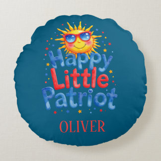 Happy Little Patriot Nursery Decor Rond Kussen