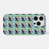 Happy Little Pig Painting iPhone Hoesje (Achterkant horizontaal)