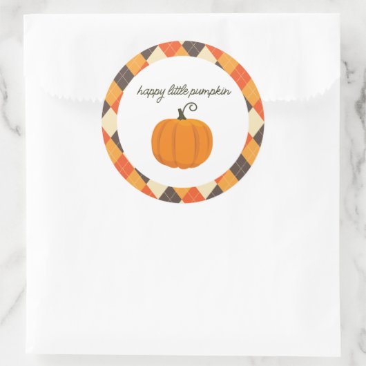 Happy Little Pumpkin Party voor Stickers (Tas)
