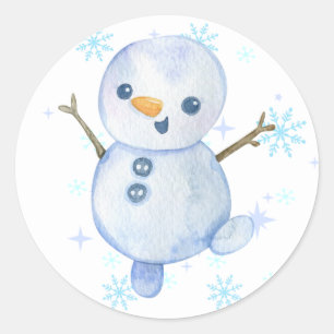 Happy Little Snowman autocollants