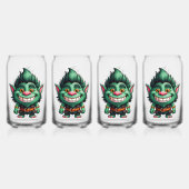 Happy Little Troll Chibi illustratie Blikvorm Glas (Achterkant)