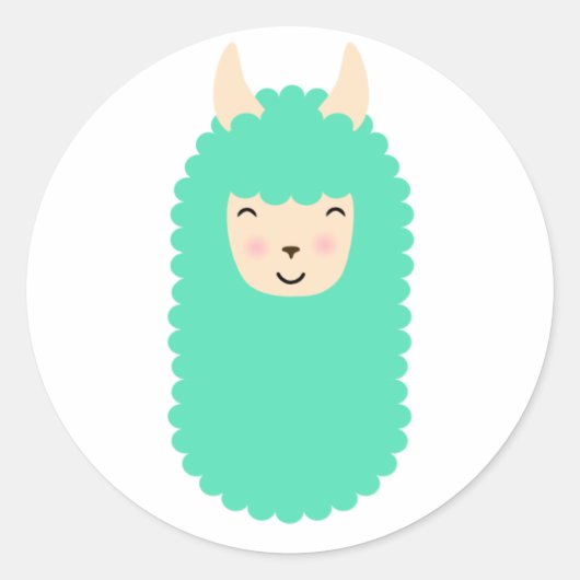 Happy Llama Emoji Stickers (Voorkant)