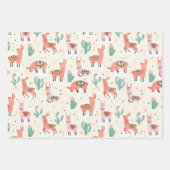 Happy Llama Inpakpapier Vel (Voorkant)