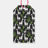 Happy Llama Pattern Cadeaulabel (Achterkant)
