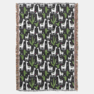 Happy Llama Pattern Deken