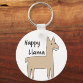 Happy Llama Sleutelhanger (Voorkant)