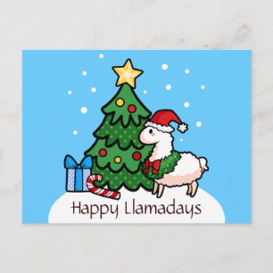 Happy Llamadays Briefkaart