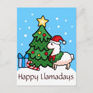 Happy Llamadays Briefkaart