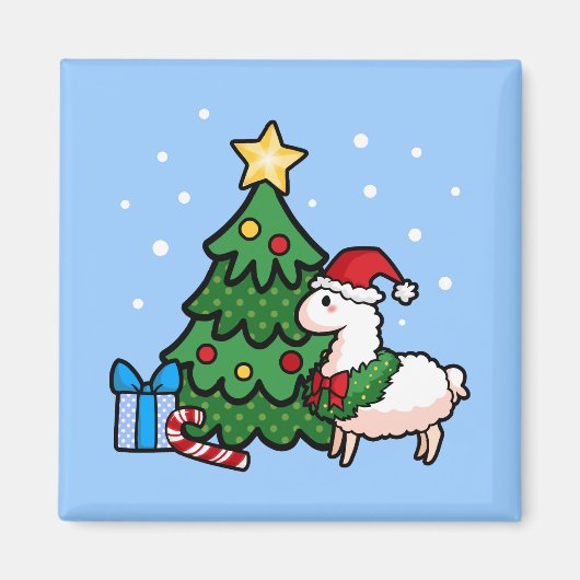 Happy Llamadays Magneet (Voorkant)