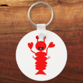 Happy Lobster Sleutelhanger (Voorkant)