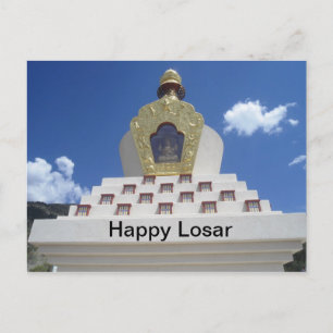 Happy Losar Stupa Briefkaart