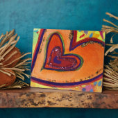 Happy Love Hearts Art Imprimer Plaques (Côté)