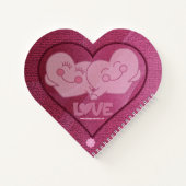 Happy Love Hearts Carnet Spiral (Dos)