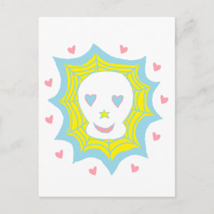 Happy Love Skull Briefkaart