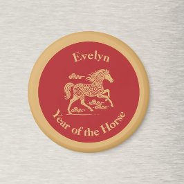 Happy Lunar New Year of the Horse Lucky Clouds Magneet