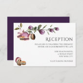 Happy Macaron | Elegant Violet Floral Modern Kaart (Voorkant / Achterkant)
