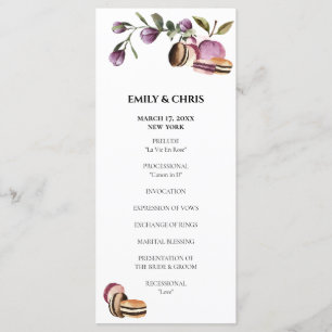 Happy Macaron Elegant Violet Floral Modern Programma