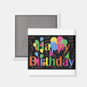 Happy 🎂 magneet (Voorkant / Achterkant)