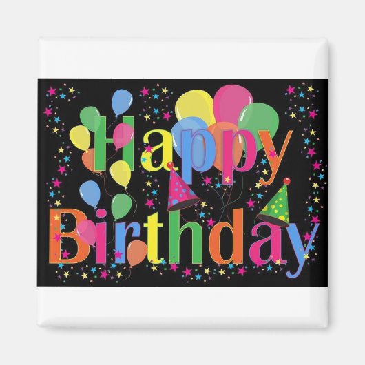 Happy 🎂 magneet (Voorkant)