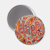 Happy Magnet Magneet (Voorkant / Achterkant)