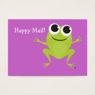 "Happy Mail" Carte de grenouille mignonne - de gra