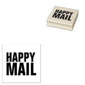 HAPPY MAIL FUNNY SMAIL MAIL Wood Art Stempel (Gestempeld)