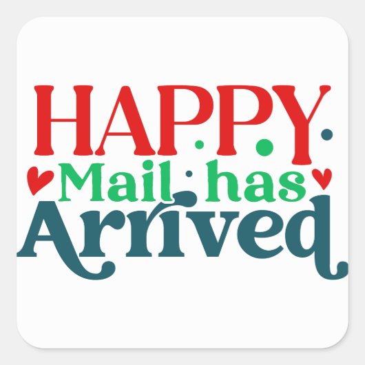 Happy Mail heeft Stickers aangekomen (Voorkant)