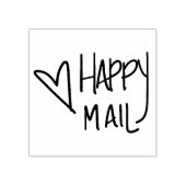 Happy mail rubber stempel (Afrduk)