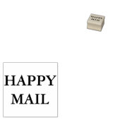 Happy Mail Stamp Rubberstempel (Gestempeld)