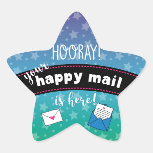 Happy mail ster sticker