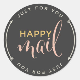 Happy Mail Sticker met pijlen