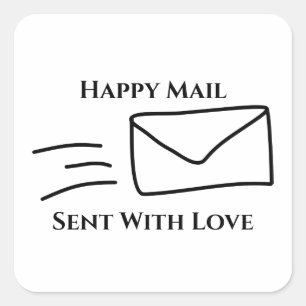 Happy Mail Stickers, Envoyé Avec Des Stickers Amou