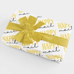 Happy Mail Wrapping Papier à feuilles plates Jeu d