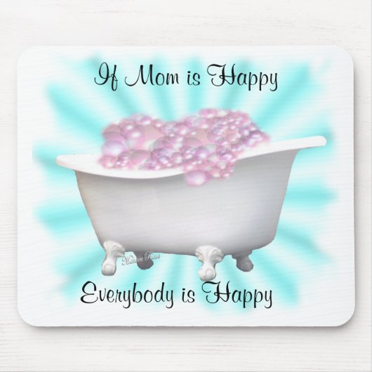 Happy Mam-aanpassen Muismat (Voorkant)