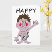 Happy Man Birthday Kaart (Gele Bloem)