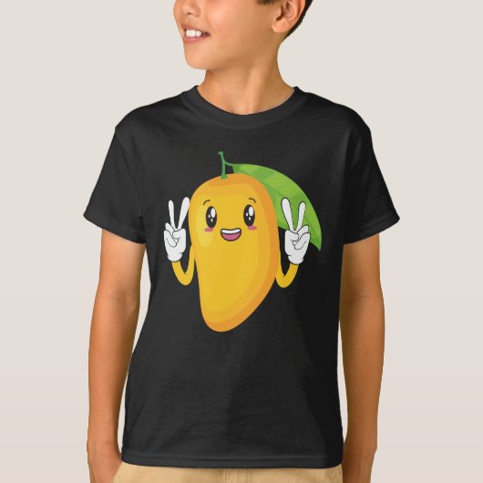 Happy Mango Summer Fruit Lover T-shirt (Voorkant)