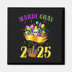 Happy Mardi Gras 2025 T-shirt Carnaval Mardi Gras Magneet