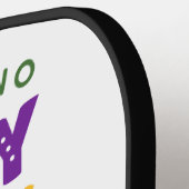 Happy Mardi Gras Alligator Pickleball Paddle (Links Detail)