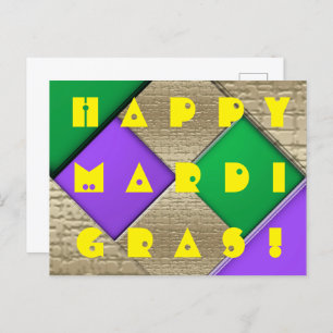 Happy Mardi Gras Briefkaart